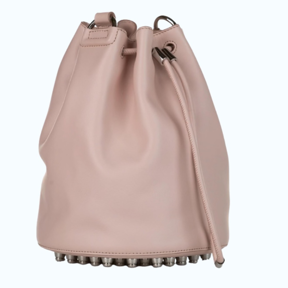 Alexander Wang Alpha Bucket Bag Pink Studded Leather NWOT